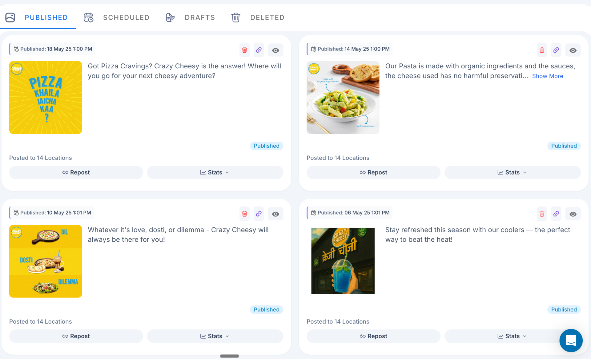 Content Management Dashboard